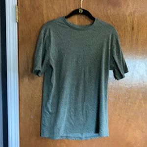 Green athletic shirt